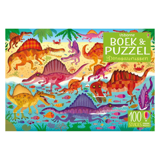 Usborne dinosaurussen boek en puzzel