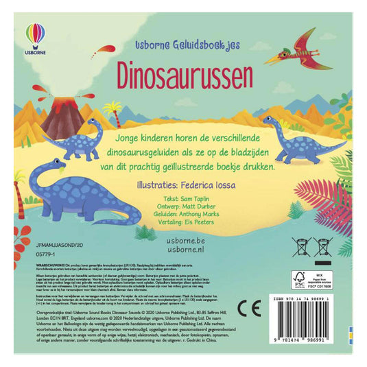 Wpg uitgevers geluidenboek dinosaurussen