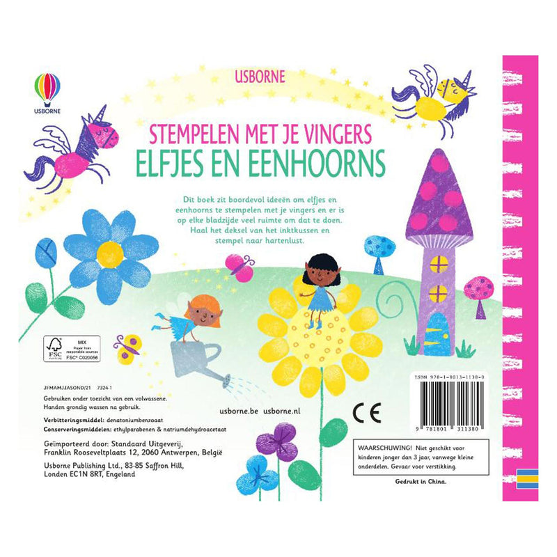 Load image into Gallery viewer, Wpg uitgevers stempelen met je vingers - elfjes en eenhoorns
