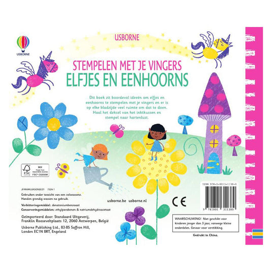 Wpg uitgevers stempelen met je vingers - elfjes en eenhoorns