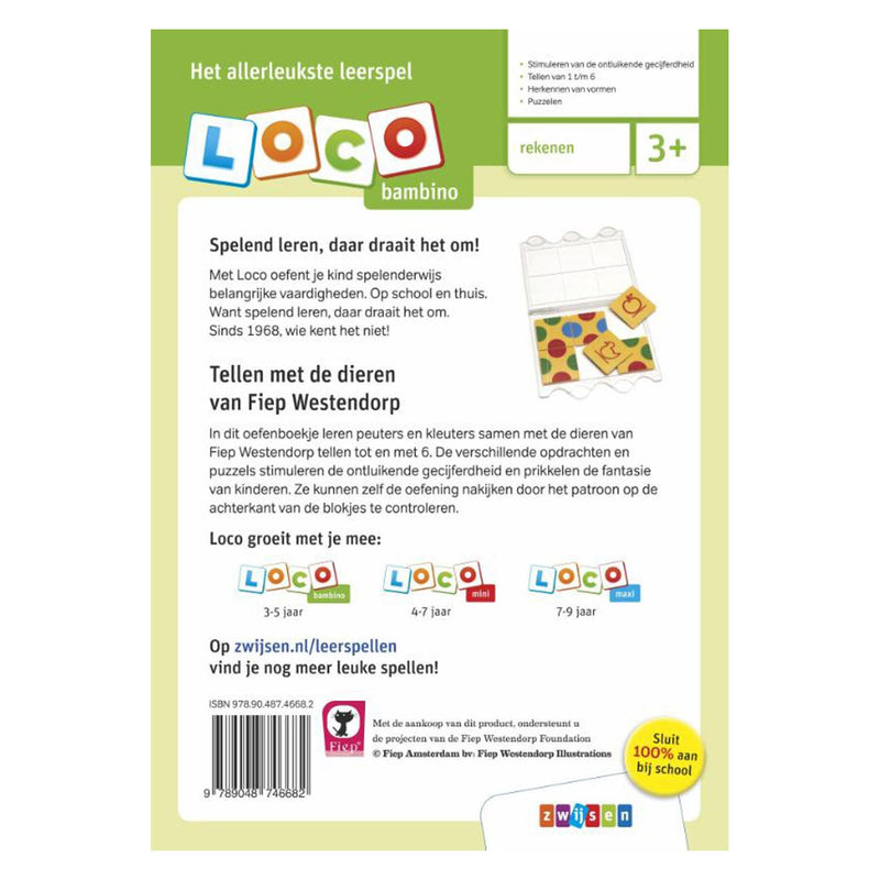 Load image into Gallery viewer, Wpg uitgevers bambino loco fiep westendorp tellen met dieren
