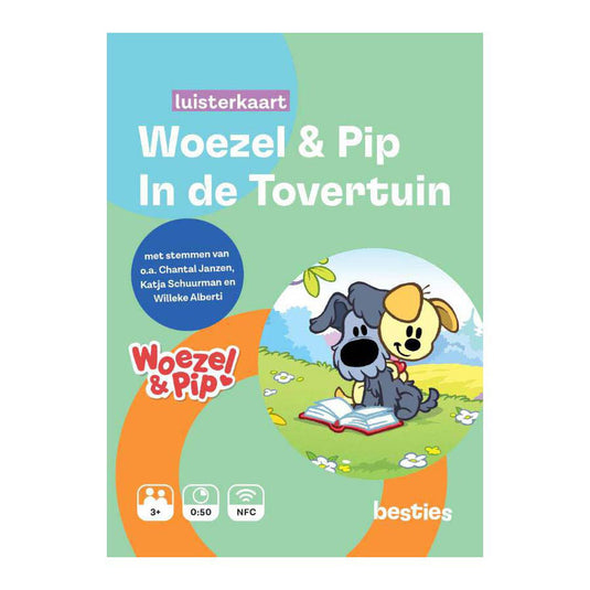 Centraal boekhuis woezel en pip in de tovertuin luisterkaart
