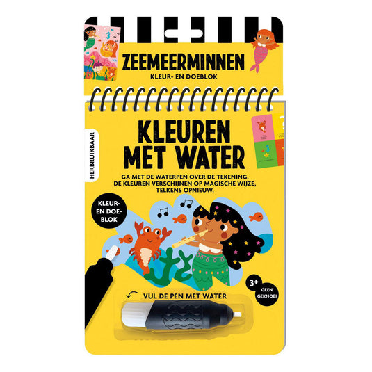 Kleuren met water - zeemeerminnen