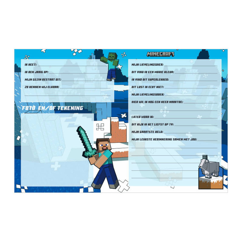 Afbeelding laden in galerijviewer, Interstat vriendenboek minecraft - boeken - geschikt voor kinderen
