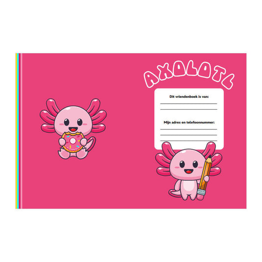 Interstat vriendenboek - axolotl 6+