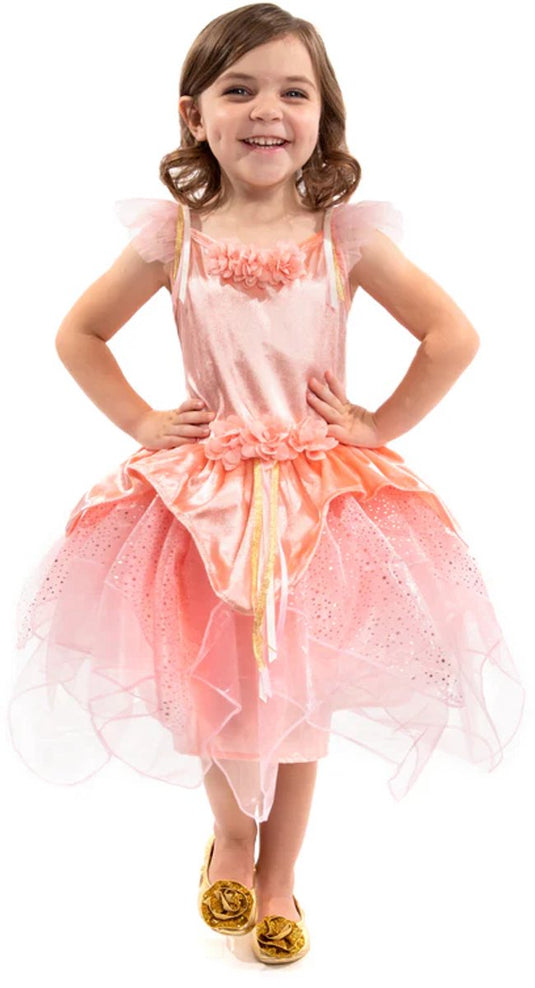 Little adventures - rosé garden fairy jurk – maat l (110-122)