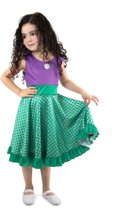 Little adventures - mermaid twirl jurk – maat 98-110