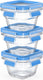 Tefal masterseal glass - babyset - 3x180ml - vierkant - glas - bpa-vrij