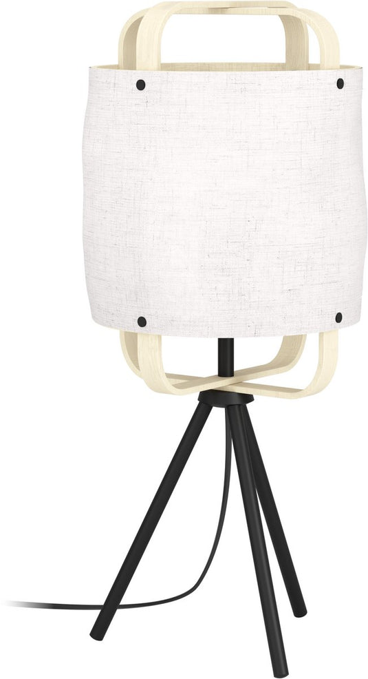 Eglo surfleet tafellamp - e27 - 51,5 cm - zwart beige bruin