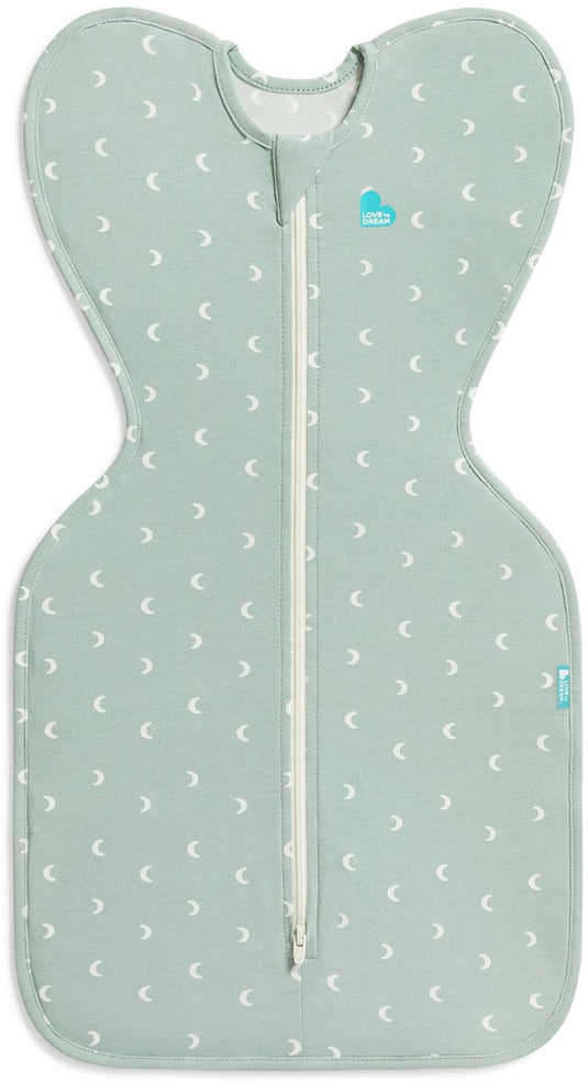 Love to dream ™ babyslaapzak swaddle up™ - inbakeren - baby 0-3 maanden - 3.5-6 kg - all season - olive moon