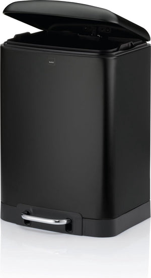 Kela afvalemmer, rvs, zwart, 12 l - | davino