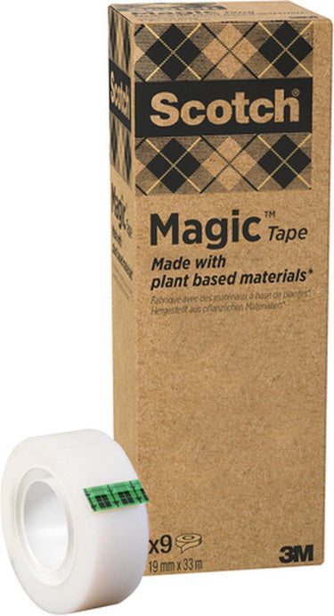Scotch ® magic™ tape a greener choice , kartonnen toren, 19 mm x 33 m, 9 rollen toren