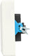Ion industries - contactdoos inbouw opbouw - 2-voudig - ra - usb-a + usb-c alpin wit