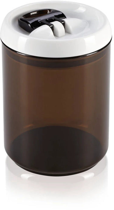 Leifheit fresh easy voorraaddoos - rond - 1.4 ltr - koffie - wit