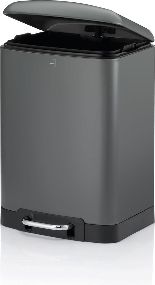 Kela afvalemmer, rvs, antraciet, 12 l - | davino
