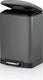 Kela afvalemmer, rvs, antraciet, 12 l - | davino