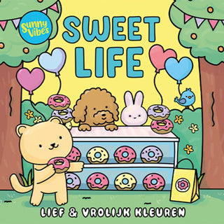Afbeelding laden in galerijviewer, Lantaarn publishers kleurboek sunny vibes - sweet life
