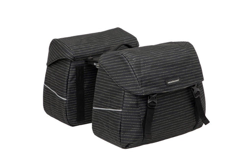 Joli Dubbele Fietstas - MIK Adapter - Waterafstotend - Nomi Black