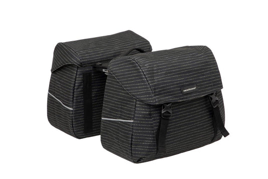 Joli Dubbele Fietstas - MIK Adapter - Waterafstotend - Nomi Black