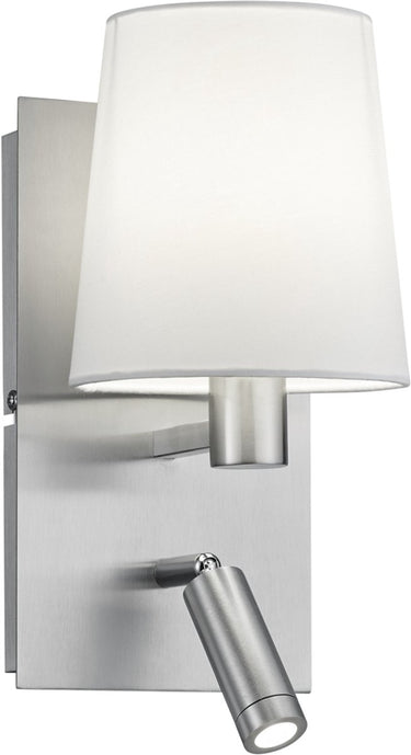Trio marriot - wandlamp - nikkel mat - excl. 1x e14 4 w - verlichting omhoog en omlaag