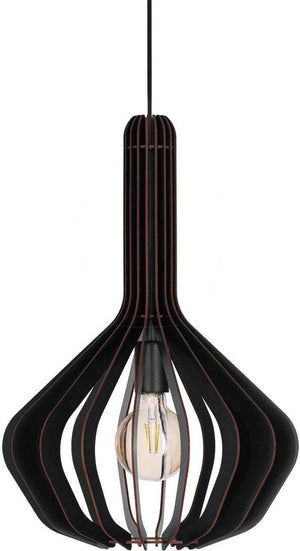 Eglo velasco hanglamp - e27 - ø 38 cm - zwart