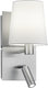 Trio merlot wandlamp met lampenkap - e14 - 1 lichts - d 175 mm - staal