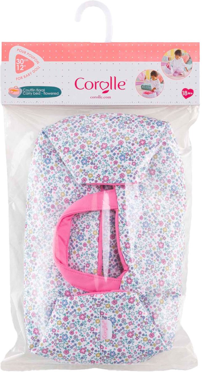 Afbeelding laden in galerijviewer, Corolle draagbed poppen bloemen - reiswieg voor babypoppen 30 cm.
