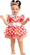 Disguise disney baby, red minnie jurk classic zuigeling, maat (12-18 mths)