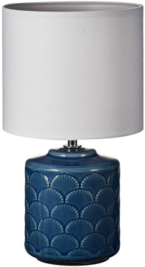 Pauleen led tafellamp glowing midnight - e14 - max. 20w - woonkamer, slaapkamer eetkamer - blauw wit