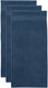 Beddinghouse sheer set van 3 handdoeken - 50x100 cm - donker blauw