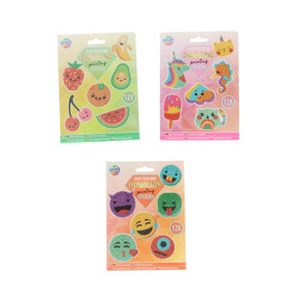 Diamond painting stickerset 12 stuks 3 assorti | 3 stuks