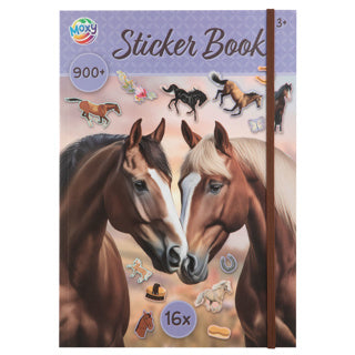 Load image into Gallery viewer, Creative craft group stickerboek a4 horse collection 16 pagina's en 900 + stickers | 4 stuks
