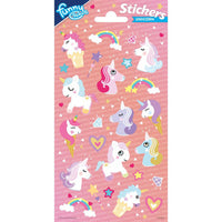 Totum stickervel eenhoorn - lengte 3 cm