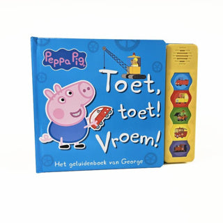 Load image into Gallery viewer, Boek peppa pig geluidenboek toet toet vroem
