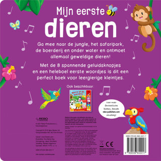 Afbeelding laden in galerijviewer, Geluidenboek mijn eerste dieren | 2 stuks
