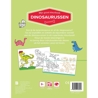 Load image into Gallery viewer, Boek groot kleurboek dinosaurussen | 2 stuks
