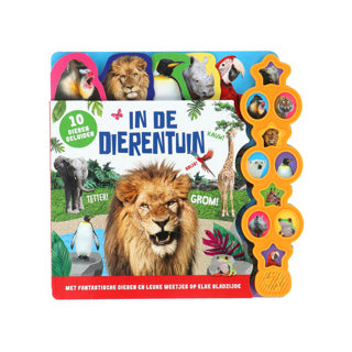 Boek geluidenboek in de dierentuin