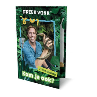 Uitnodigingen freek vonk | 4 stuks