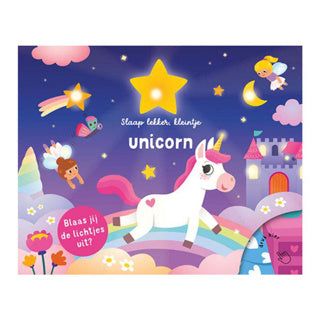 Afbeelding laden in galerijviewer, Lantaarn publishers slaap lekker, kleintje lampjes - unicorn peuterboek
