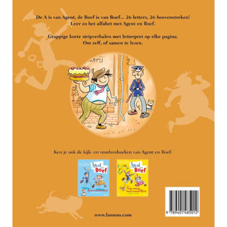 Boek a is van agent, b is van boef