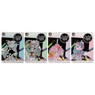 Load image into Gallery viewer, Schilderen op velvet 4 sheets 4 assorti | 6 stuks
