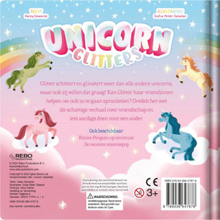 Boek unicorn glitters