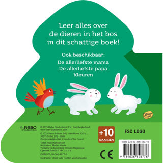 Load image into Gallery viewer, Boek kartonboek dieren in het bos

