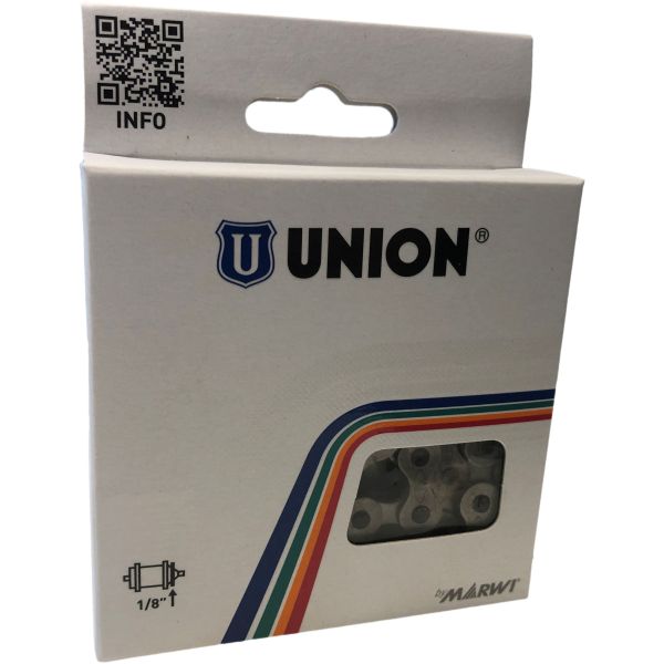 Load image into Gallery viewer, Union 410H Fietsketting 1 2x1 8x112 Zwart
