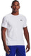 Under armour ua hg armour fitted ss-wht heren sportshirt - wit - zwart