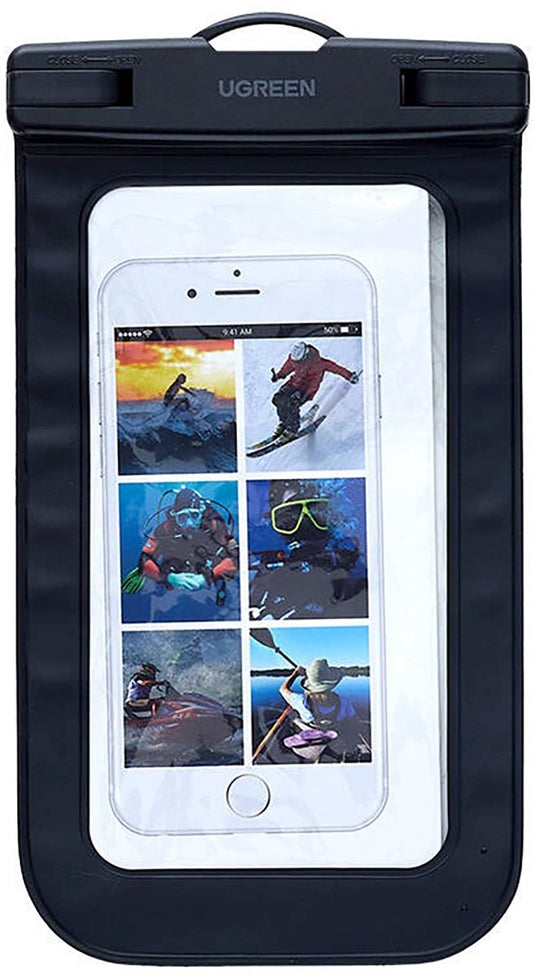 Ugreen lp716 serie - waterdichte hoes - ipx8 - zwart - geschikt voor smartphones