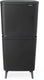 Brabantia sortup hi prullenbak 25 + 10 + 10 liter - afvalscheiding - dark grey