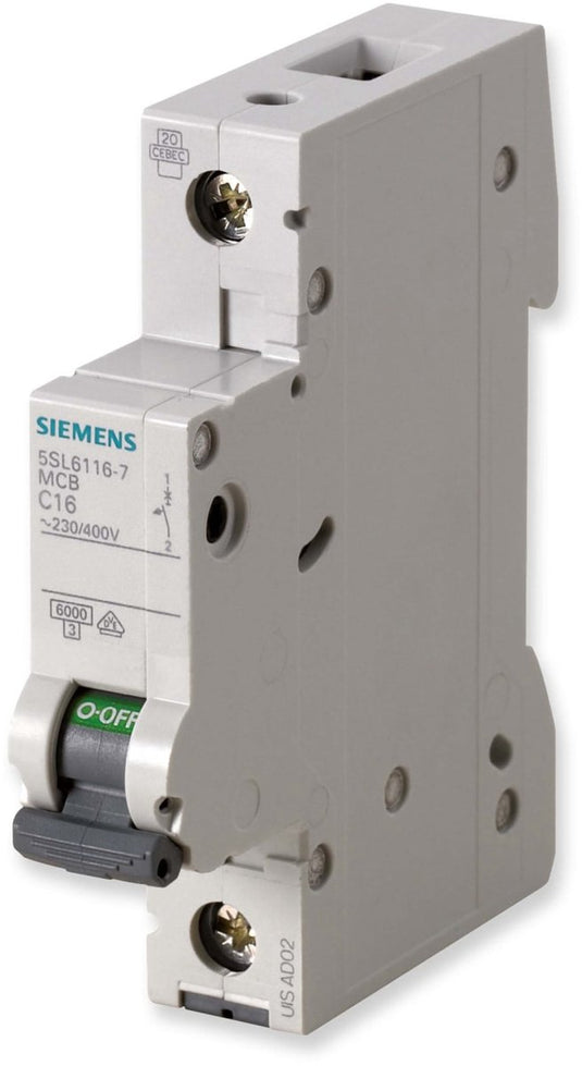 Siemens zekeringautomaat 1-polig 20 a 230 v, 400 v 5sl61206