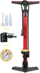 Dunlop fietspomp met drukmeter - fiets pomp voor , schrader en frans ventiel - staande pomp incl. adaptoren voor waterspeelgoed en ballen