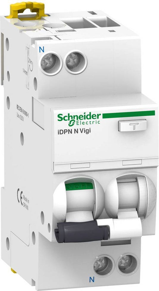 Schneider electric a9d02610 aardlekschakelaar zekeringautomaat 10 a 0.01 a 240 v
